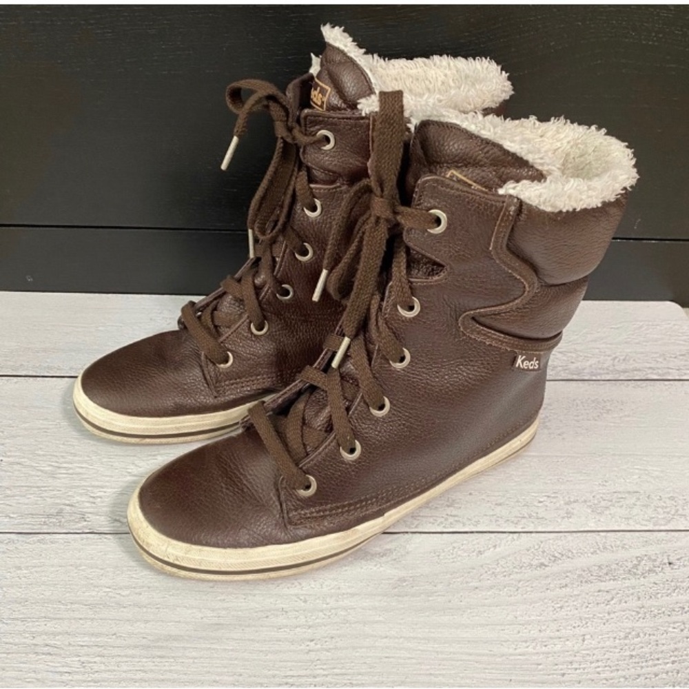 Keds Brown High Tops- 8.5
